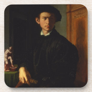 Porträt eines jungen Mannes, c.1532-40 (Öl auf Untersetzer