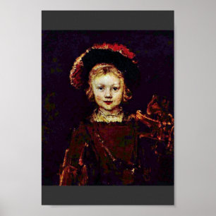 Porträt eines Jungen (Titus Rembrandts Sohn?) Poster