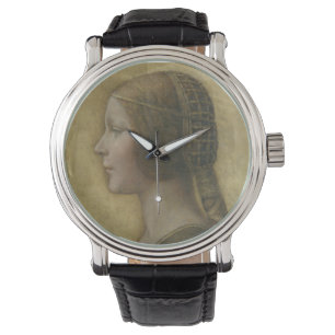 Porträt eines jungen Verlobten durch Leonardo da Armbanduhr