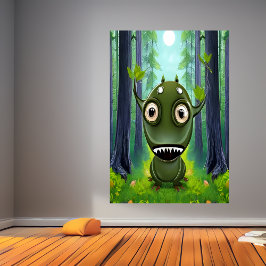 Porträt eines kleinen Fantasiebests | AI Art Poste Poster