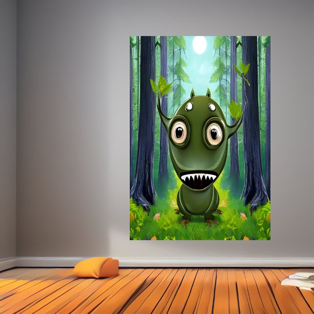 Porträt eines kleinen Fantasiebests | AI Art Poste Poster (Von Creator hochgeladen)