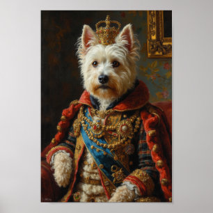 Porträt eines königlichen West Highland White Terr Poster