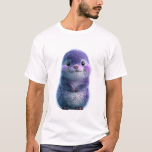 Porträt eines liebenswerten violetten Fellwesens f T-Shirt