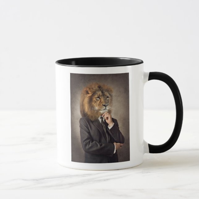 Porträt eines Löwes Tasse (Rechts)