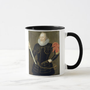 Porträt eines Mannes, 1593 (Öl auf Platte) Tasse