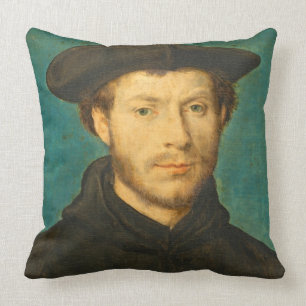 Porträt eines Mannes, C. 1536 - 40 (Öl auf Kissen