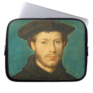 Porträt eines Mannes, C. 1536 - 40 (Öl auf Laptopschutzhülle