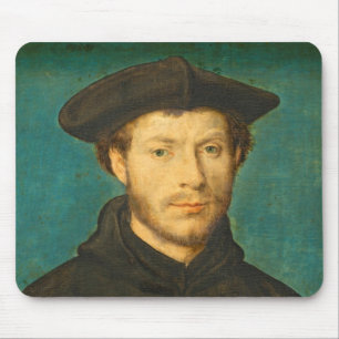 Porträt eines Mannes, C. 1536 - 40 (Öl auf Mousepad