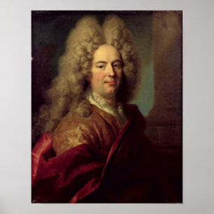 Porträt eines Mannes, c.1715 Poster
