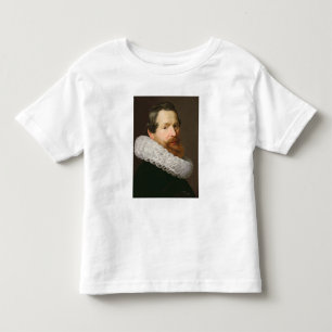 Porträt eines Mannes, der eine Ruppe trägt Kleinkind T-shirt
