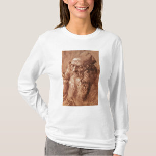 Porträt eines Mannes, gealtert dreiundneunzig, T-Shirt