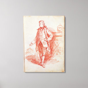 Porträt eines Mannes, genannt Edward Gibbon Leinwanddruck