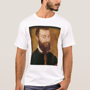 Porträt eines Mannes mit einem Bart T-Shirt