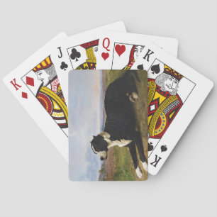 Porträt eines Mastiff-Labrador-Hundes (Rosa Bonheu Spielkarten