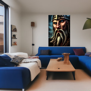 Porträt eines Norwegens   AI Art Poster