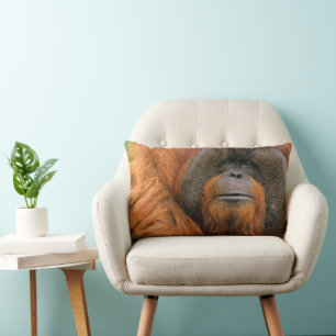 Porträt eines Orang-Utan-Männchens, Georgia, USA Lendenkissen
