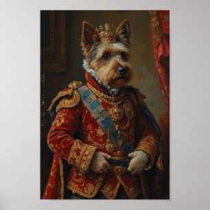 Porträt eines Royal Dandie Dinmont Terriers Poster