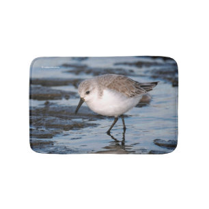 Porträt eines Sanderlings Badematte