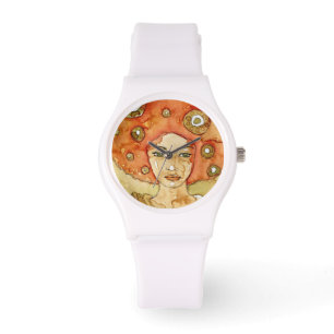 Porträt eines schönen Mädchens Armbanduhr