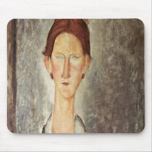 Porträt eines Studenten, c.1918-19 Mousepad