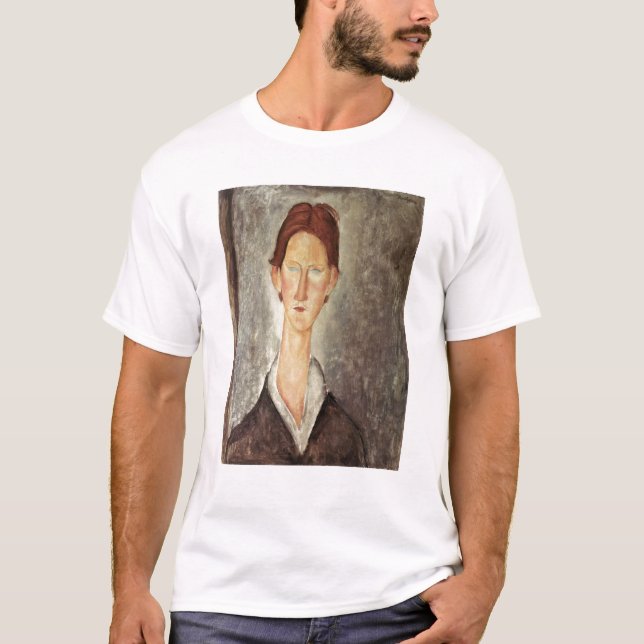 Porträt eines Studenten, c.1918-19 T-Shirt (Vorderseite)