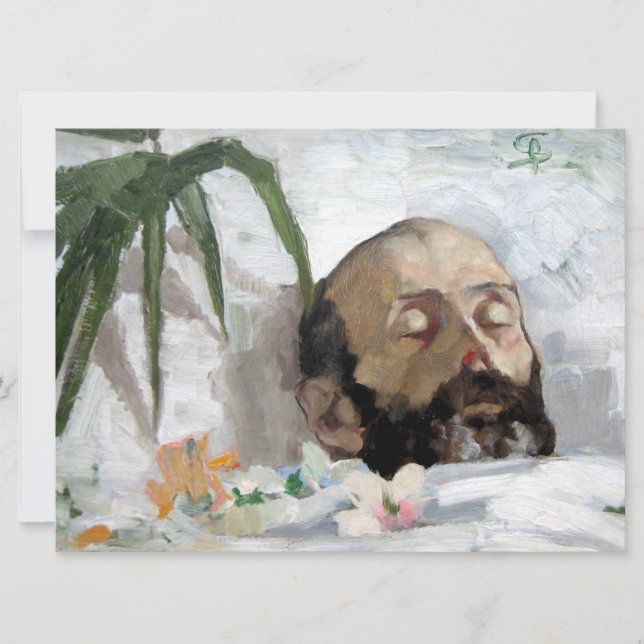 Porträt eines Toten (Sterblichkeit und Tod) (Art. Karte (Vorderseite)