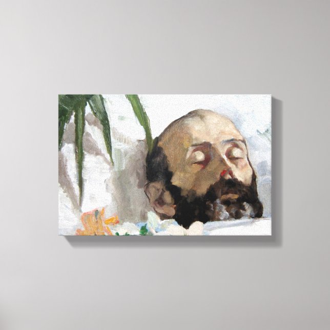 Porträt eines Toten (Sterblichkeit und Tod) (Art. Leinwanddruck (Vorderseite)