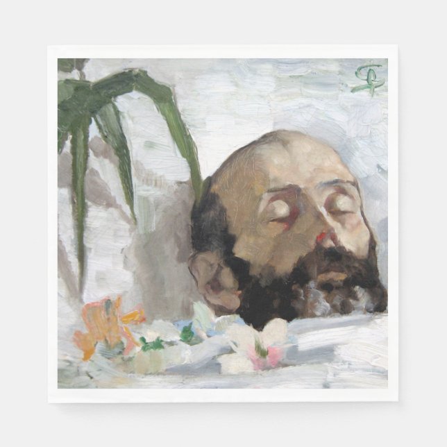 Porträt eines Toten (Sterblichkeit und Tod) (Art. Serviette (Vorderseite)