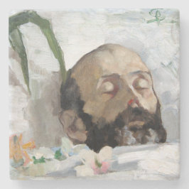 Porträt eines Toten (Sterblichkeit und Tod) (Art. Steinuntersetzer