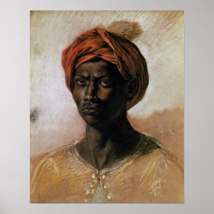 Porträt eines Türken in einem Turban, c.1826 Poster