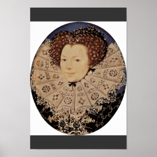 Porträt eines unbekannten Damenovals von Nicholas Poster