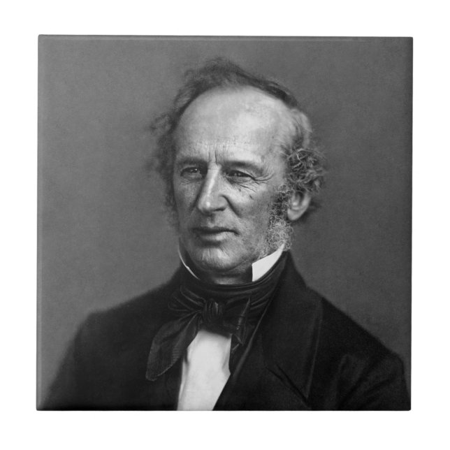 Porträt Flottenadmiral-Cornelius Vanderbilt circa Fliese (Vorderseite)