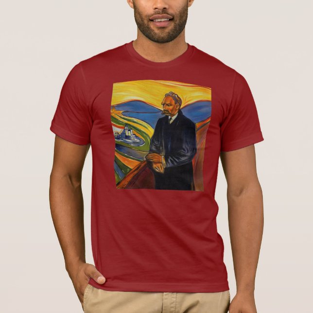 Porträt Friedrich Nietzsche durch Edvar kauen T-Shirt (Vorderseite)