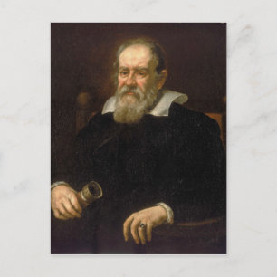 Porträt Galileo Galilei von Justus Sustermans Postkarte