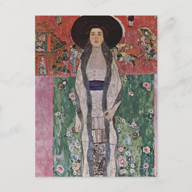 Porträt Gustav Klimt von Adele Bloch-Bauer II Postkarte (Vorderseite)