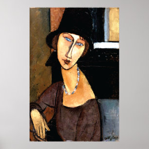 Porträt Jeanne Hébuterne AuChapeau Poster