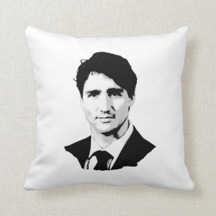 Porträt Justin Trudeau Kissen