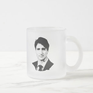 Porträt Justin Trudeau Mattglastasse