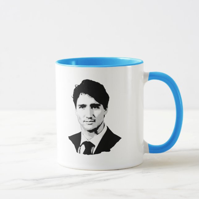 Porträt Justin Trudeau Tasse (Rechts)