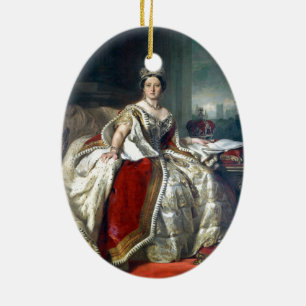 Porträt-Königin Victoria Franz Winterhalter Keramikornament