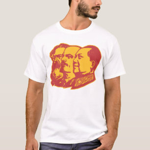 Porträt Marx Lenin Mao T-Shirt