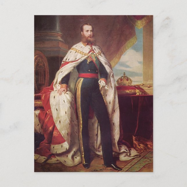 Porträt Maximilians von Franz Winterhalter Postkarte (Vorderseite)
