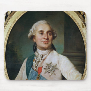 Porträt-Medaillon von Louis XVI 1775 Mousepad