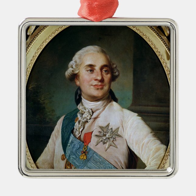 Porträt-Medaillon von Louis XVI 1775 Ornament Aus Metall (Vorne)