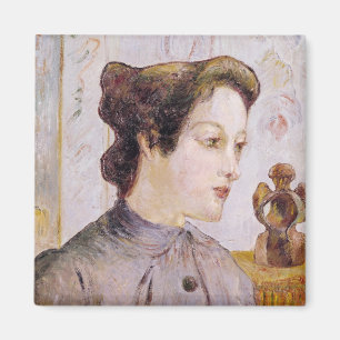 Porträt Paul Gauguins einer jungen Frau, 1886 Magnet