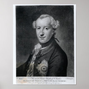Porträt seiner ruhigsten Hoheit Charles Poster