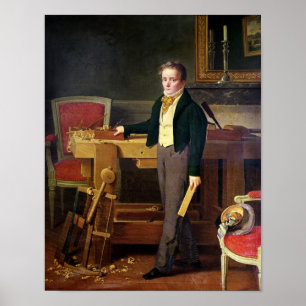 Porträt setzte voraus, Alfred de La Chaussee zu Poster