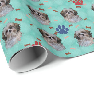 Porträt Shih Tzu Geschenkpapier
