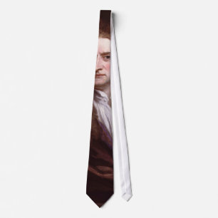 Porträt-Sir Isaac Newton durch Sir Godfrey Knelle Krawatte