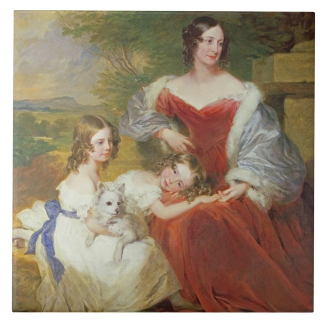 Porträt T32011 von Frau Sarah Frances Cooper und Fliese (Vorderseite)